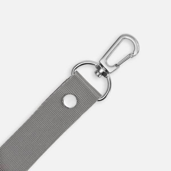 Застежка-карабин Snap hook, M, серебристая (хром), 2,5х4 см