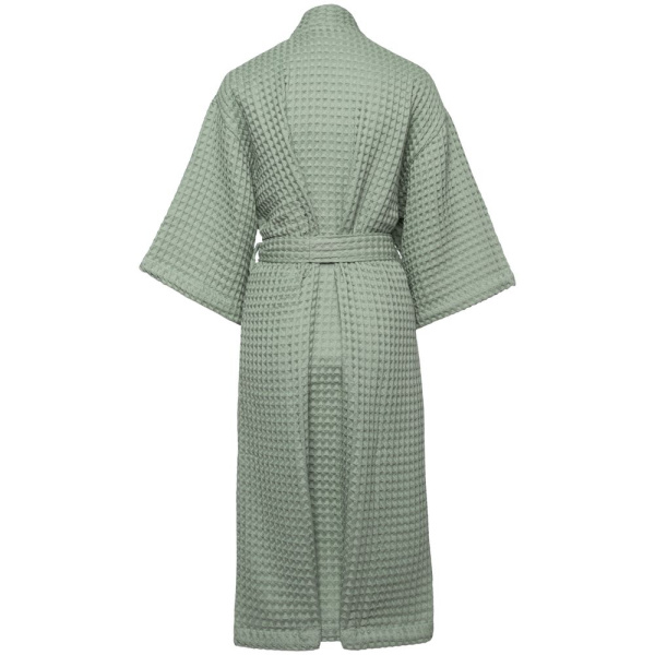 Халат вафельный женский Boho Kimono, зеленая мята, M