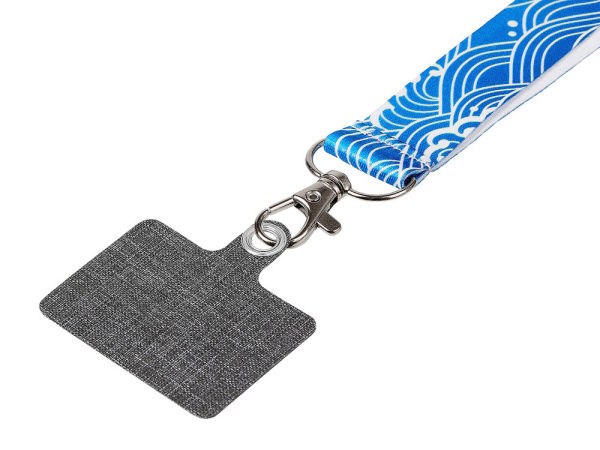 Браслет-ремувка под сублимацию для телефона, Цвет белый/серый