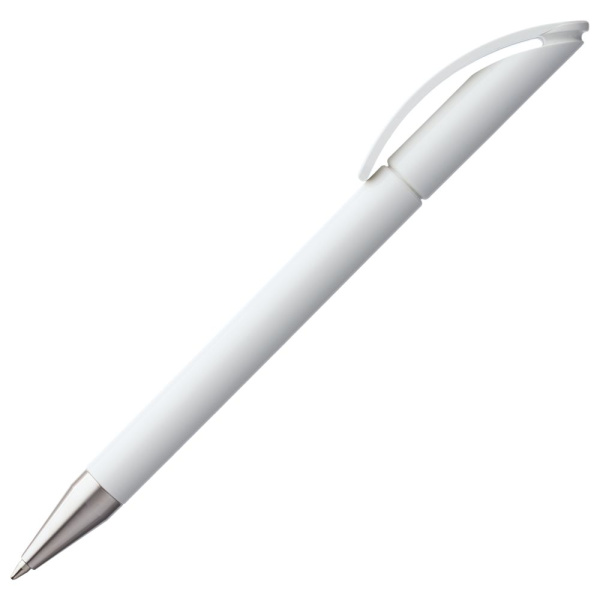 Ручка шариковая Prodir DS3 TPC, белая, 13,8х1 см