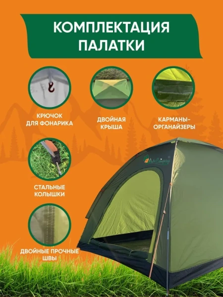 Палатка туристическая 2х-местная