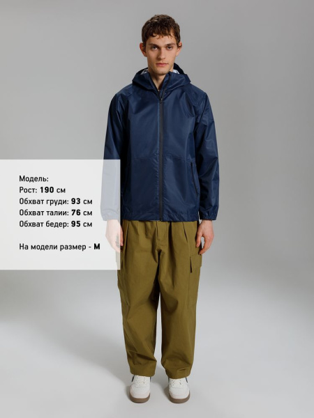 Куртка унисекс Nordvind DWR, темно-синяя, S–XXL