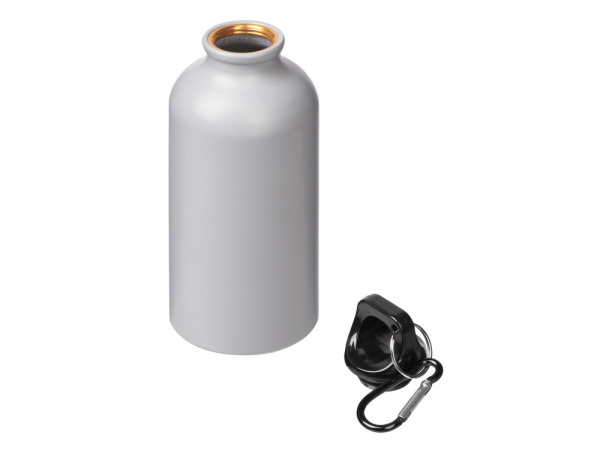 Бутылка «Hip S» с карабином, 400 мл, матовая, Цвет серый