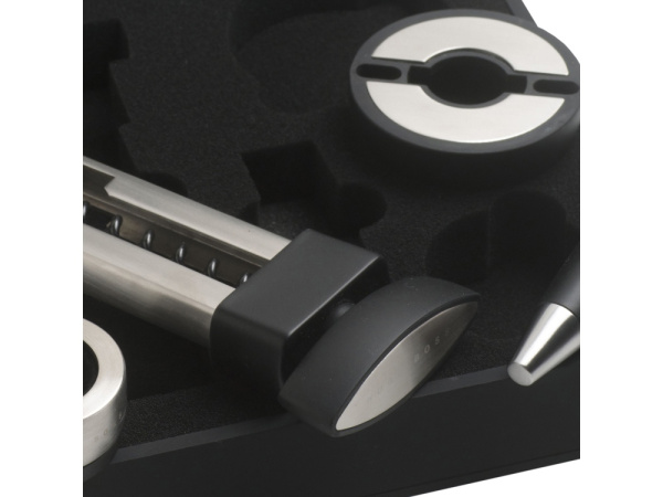 Подарочный набор аксессуаров для вина «Distinct», Цвет черный/серебристый