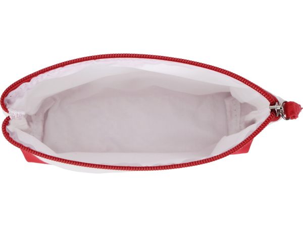 Косметичка хлопковая «Cotton», Цвет белый/красный