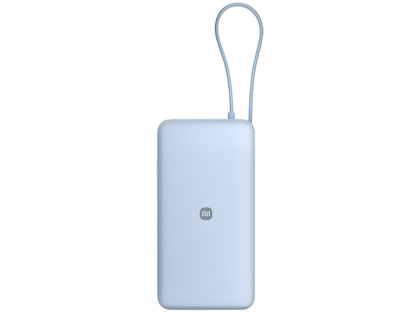 Внешний аккумулятор со встроенным кабелем Xiaomi 67W Power Bank (Integrated Cable), 20000 мАч, Цвет голубой