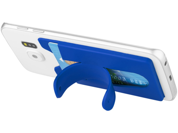 Футляр для кредитных карт с держателем мобильного, Цвет ярко-синий