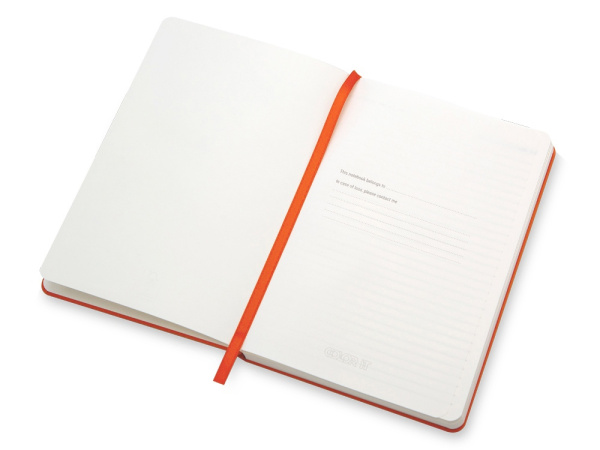Бизнес-блокнот А5 «С3» soft-touch с магнитным держателем для ручки, Цвет оранжевый