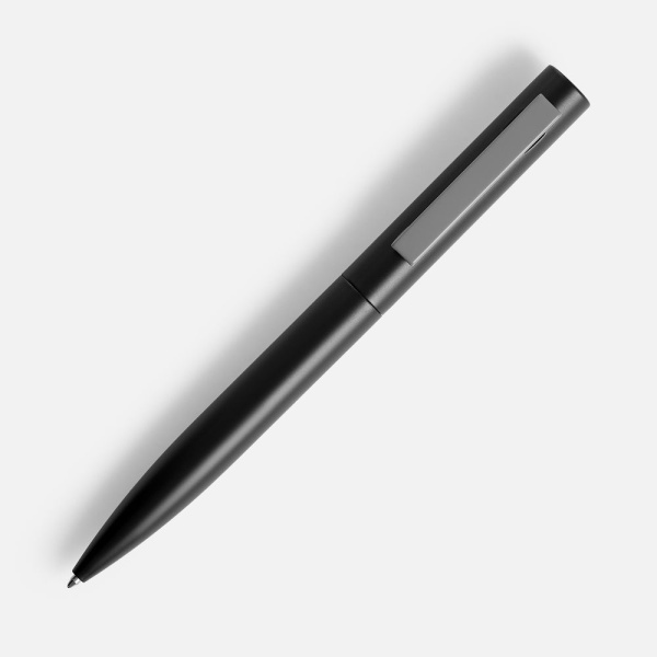 Ручка шариковая Inkolor, черная с серым, 13,7х1,1 см