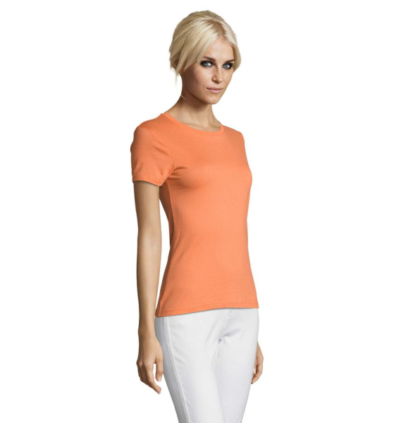 Футболка женская Regent Women, оранжевая (абрикосовая), S–XXL