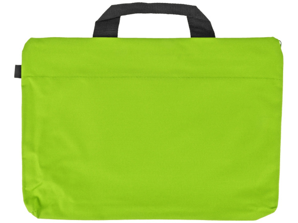 Сумка для конференций «Lando», Цвет зеленое яблоко/черный