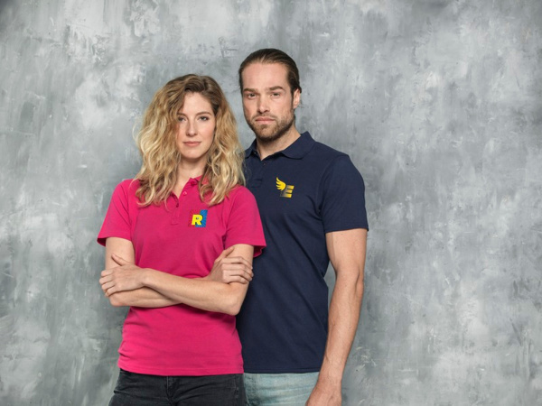 Рубашка поло «Helios» мужская, Размер 2XL, Цвет черный