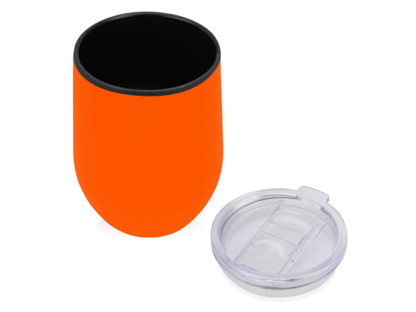 Термокружка «Pot», Цвет оранжевый глянцевый