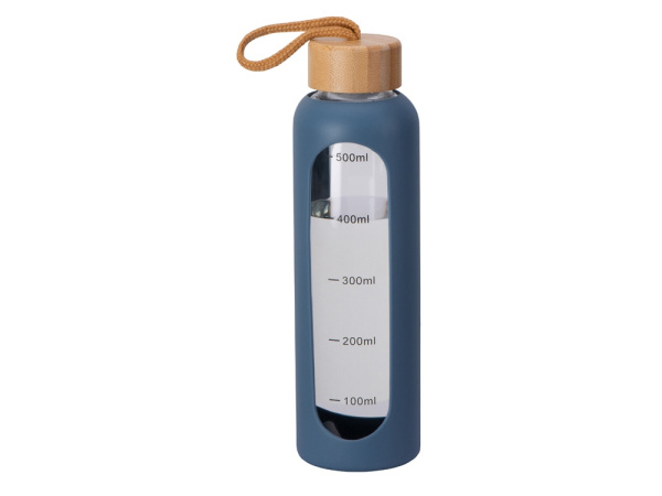 Бутылка из боросиликатного стекла «Hangy», 550 мл, Цвет синий индиго