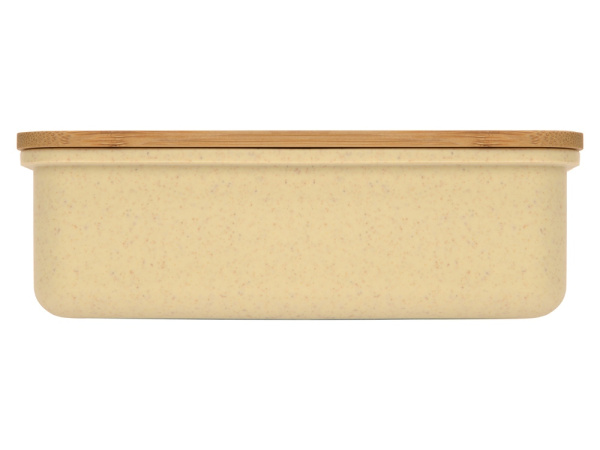 Ланч-бокс «Lunch» из пшеничного волокна с бамбуковой крышкой, Цвет бежевый