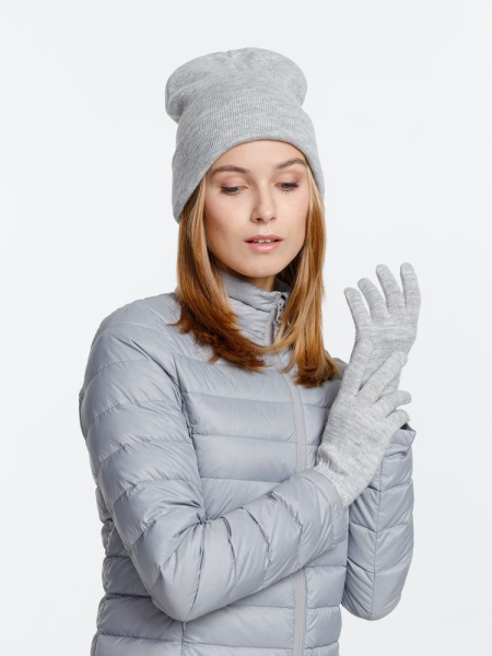 Перчатки Urban Flow, светло-серый меланж, S/M, L/XL