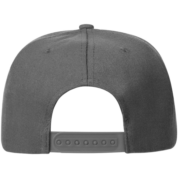 Бейсболка Snapback с прямым козырьком, серая, 56-58