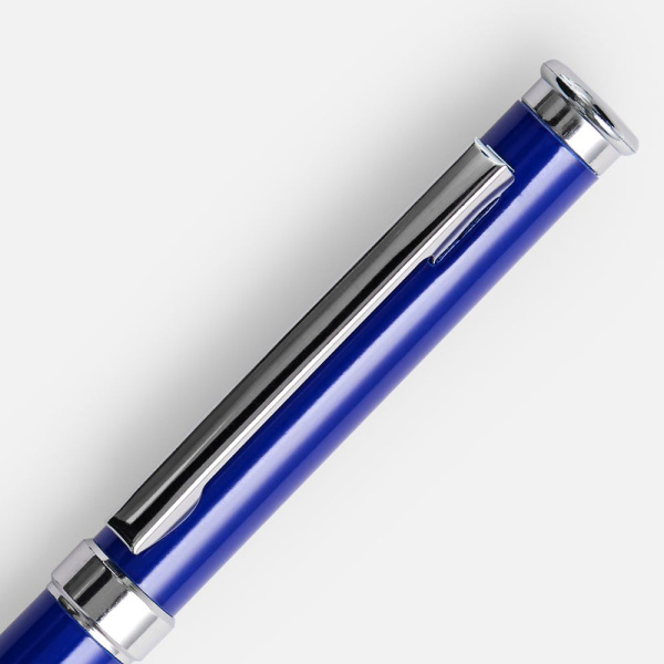 Ручка шариковая Finn Chrome, синяя, 13,8х0,9 см