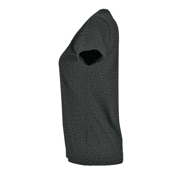 Футболка женская Imperial Fit Women, черный меланж, S–XXL