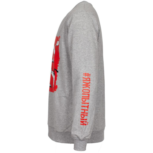 Толстовка «Яжопытный», серый меланж, S–XXL