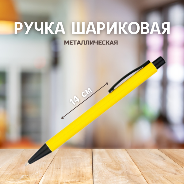 Ручка металлическая Deli / Шариковая авторучка