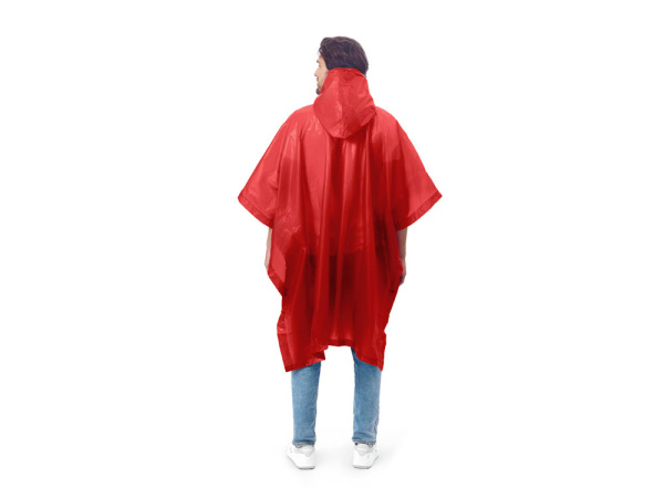 Пончо «Hawaii» c чехлом унисекс, Цвет красный