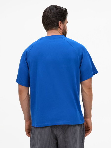Футболка унисекс оверсайз T2, синяя, XS–XXL