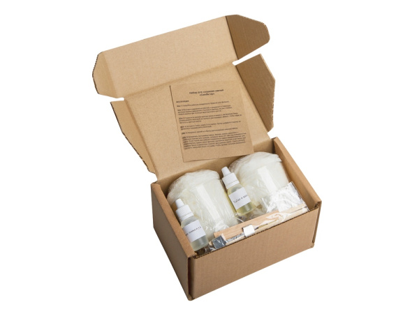 Набор для создания 2-х свечей «Candle Up», Цвет белый