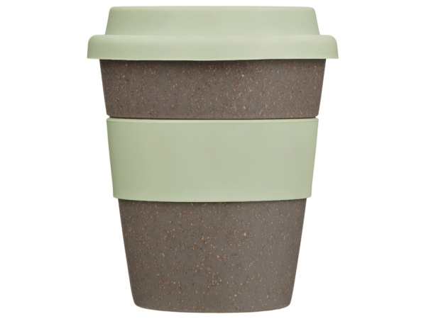 Стакан из бамбукового волокна «Café», Цвет серо-коричневый/зеленый оливковый