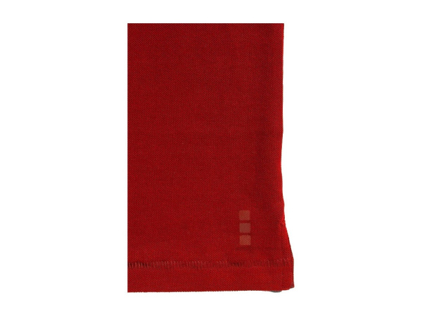 Рубашка поло "Oakville" мужская с длинным рукавом, Размер M, Цвет красный