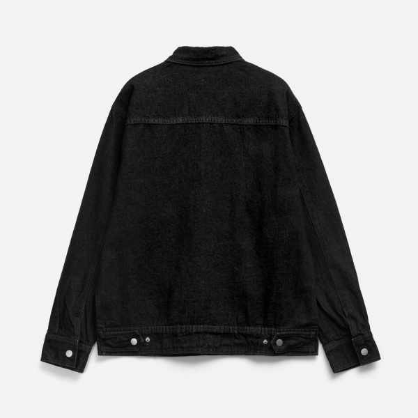 Куртка джинсовая O2, черная, XS–4XL