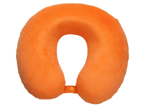 Подушка для путешествий с эффектом памяти «Basic», Цвет оранжевый