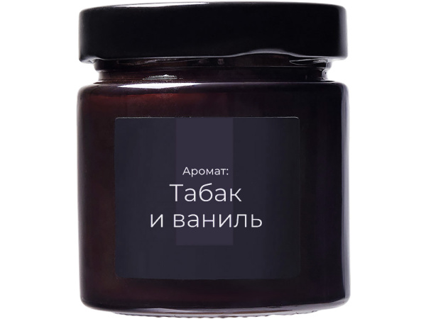 Свеча ароматическая «Noella», табак и ваниль , Цвет коричневый