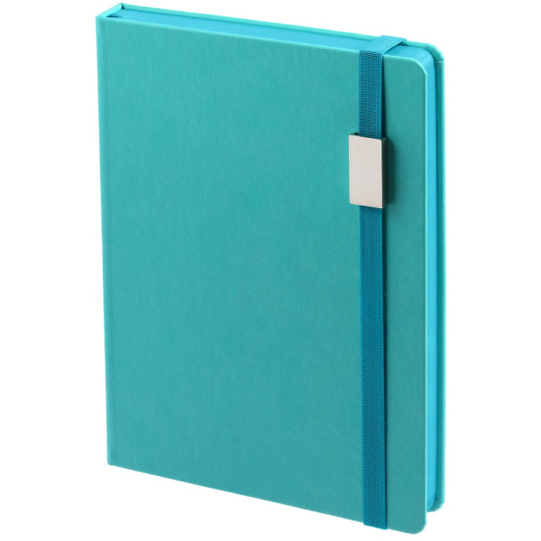 Ежедневник New Factor Metal, бирюзовый, 15х20,8х2 см