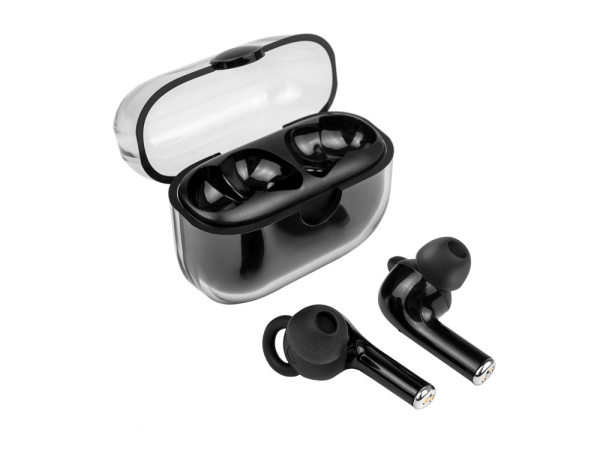 Наушники беспроводные TWS «Clarity» с шумоподавлением ENC, Цвет черный