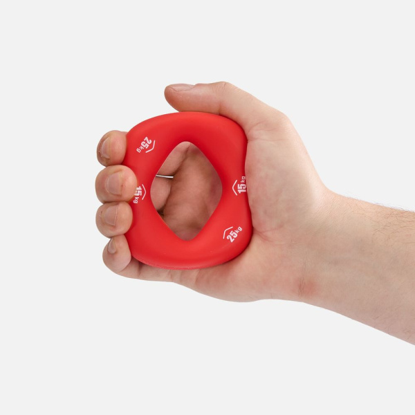 Эспандер кистевой Doubly, красный, 8х8 см