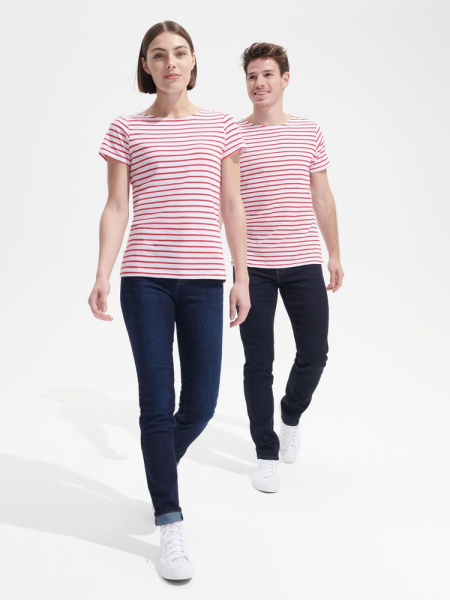 Футболка Miles Women белая с красным, XS–XXL