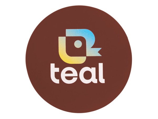 Патч «Круг», soft-touch, Цвет коричневый