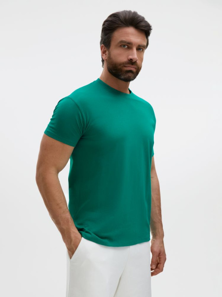 Футболка унисекс Regent 150, зеленая (изумрудная), XS–XXL