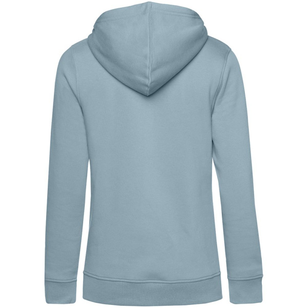 Толстовка с капюшоном женская BNC Inspire (Organic), серо-голубая, XS–XXL