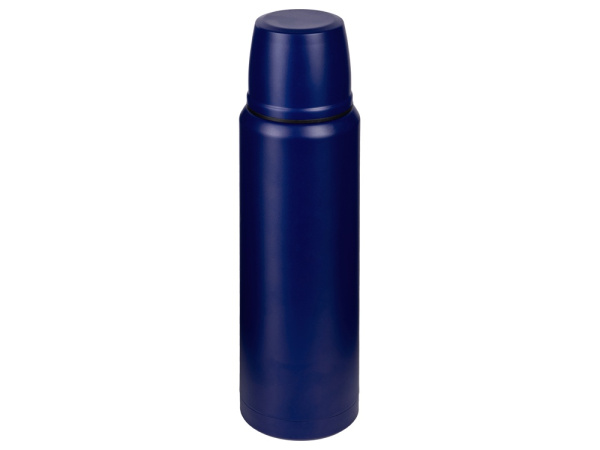 Подарочный набор с термосом и пледом «Serenity», Цвет синий