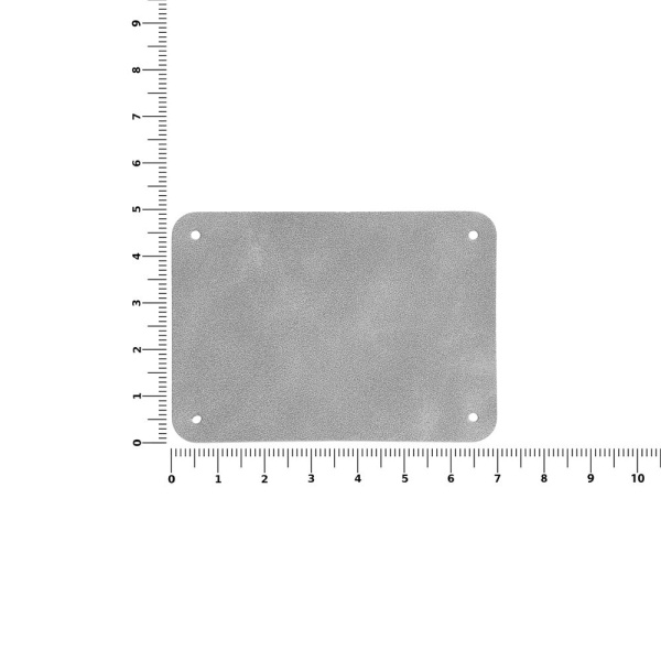 Лейбл Eta Nubuck Touch, XL, серый, 5х7 см