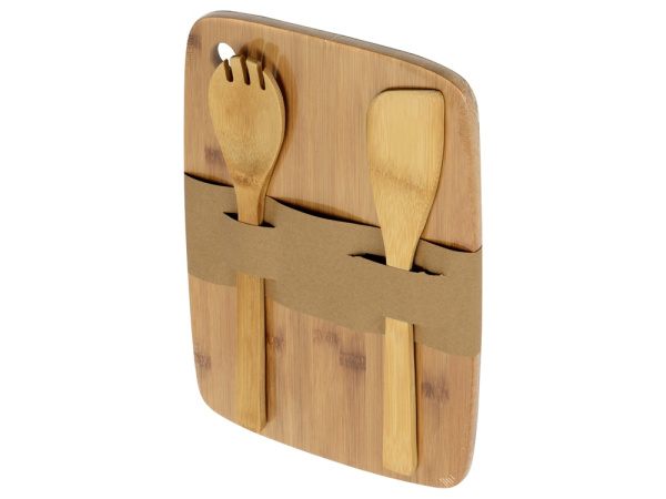 Разделочная доска с приборами «Cooking House», Цвет натуральный