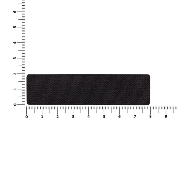 Наклейка тканевая Lunga, S, черная, 2х8 см