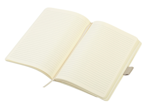 Блокнот А5 в гибкой обложке «Vision 2.0» soft-touch, Размер А5, Цвет бежевый