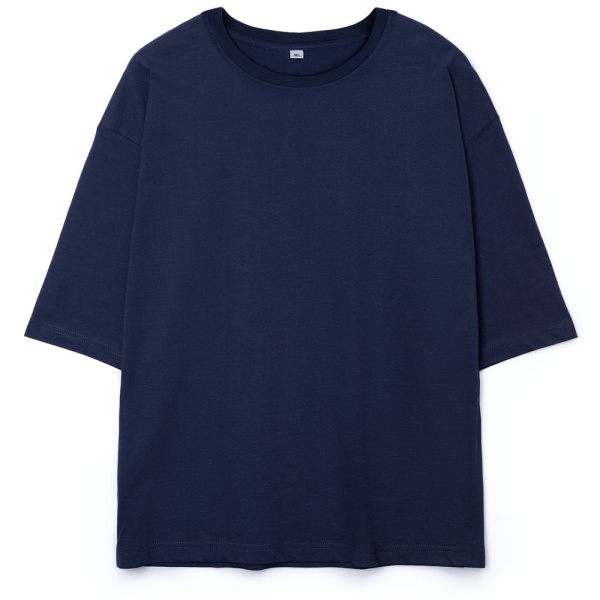 Футболка оверсайз унисекс Base Space, темно-синяя, XS–XXL