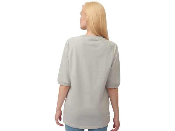 Футболка c рукавом реглан «Warsaw» унисекс, Размер S, Цвет жемчужно-серый