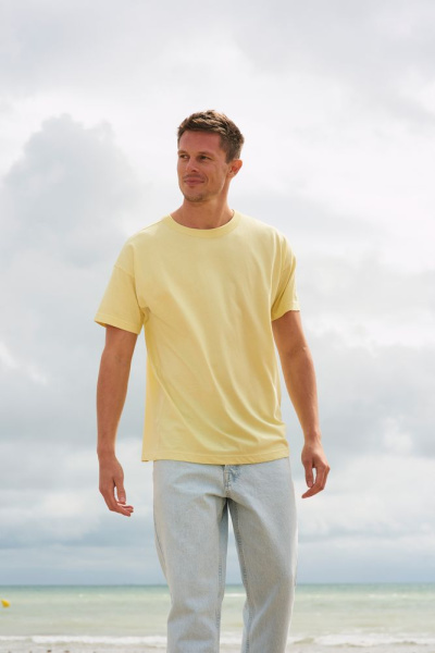 Футболка оверсайз мужская Boxy Men, молочно-белая, S–XXL