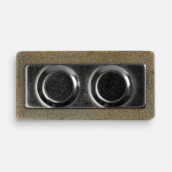 Значок Magnet Matto, бронзовый, 2x4 см