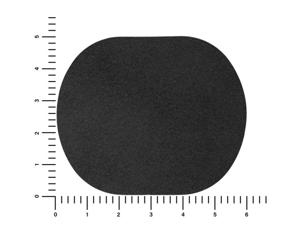 Патч «Овал», nubuk, Цвет черный